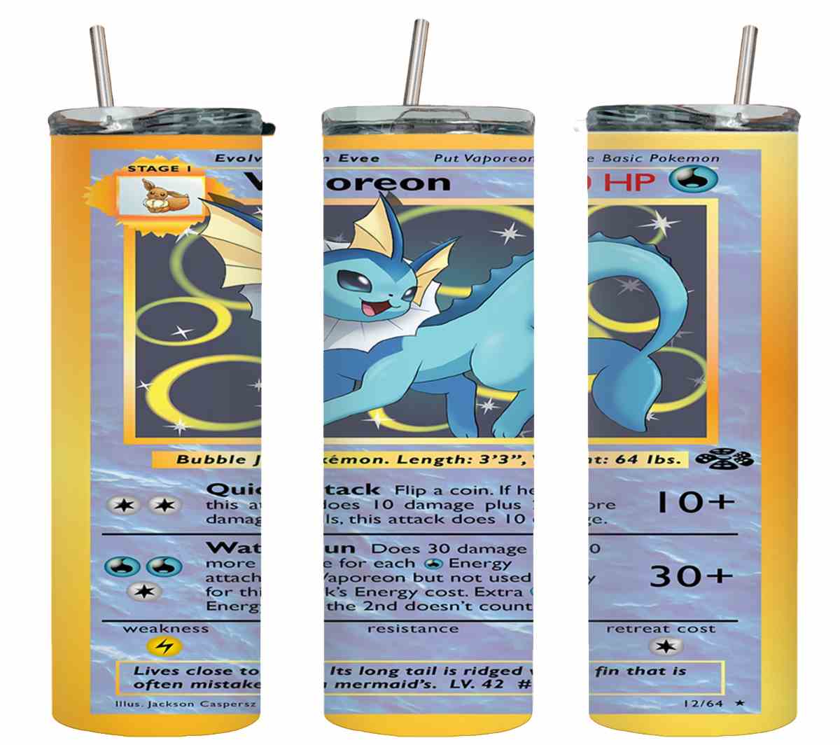 Pokemon Vaporeon Card-8049